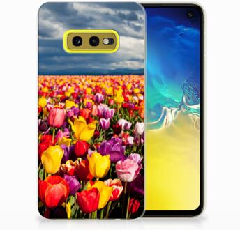 B2Ctelecom Samsung Galaxy S10e Uniek TPU Hoesje Tulpen