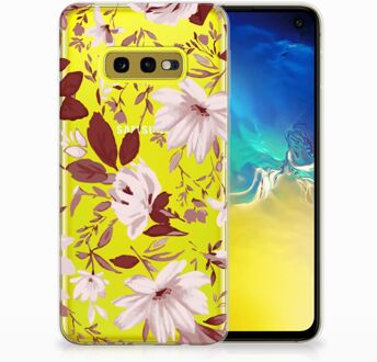 B2Ctelecom Samsung Galaxy S10e Uniek TPU Hoesje Watercolor Flowers