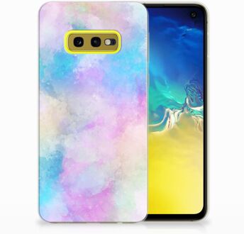 B2Ctelecom Samsung Galaxy S10e Uniek TPU Hoesje Watercolor Light