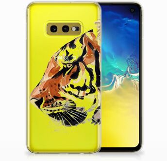 B2Ctelecom Samsung Galaxy S10e Uniek TPU Hoesje Watercolor Tiger