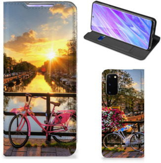 B2Ctelecom Samsung Galaxy S20 Book Cover Amsterdamse Grachten