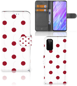 B2Ctelecom Samsung Galaxy S20 Book Cover Cherries