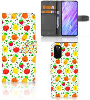 B2Ctelecom Samsung Galaxy S20 Book Cover Fruits