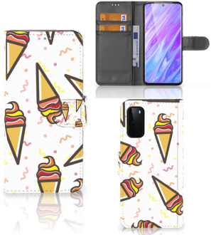 B2Ctelecom Samsung Galaxy S20 Book Cover Icecream