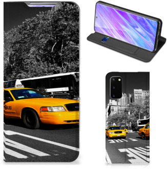 B2Ctelecom Samsung Galaxy S20 Book Cover New York Taxi