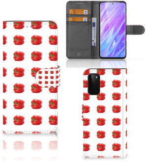 B2Ctelecom Samsung Galaxy S20 Book Cover Paprika Red