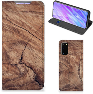 B2Ctelecom Samsung Galaxy S20 Book Wallet Case Tree Trunk