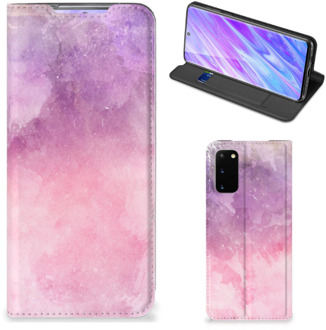 B2Ctelecom Samsung Galaxy S20 Bookcase Pink Purple Paint