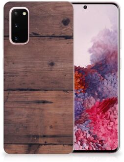 B2Ctelecom Samsung Galaxy S20 Bumper Hoesje Old Wood