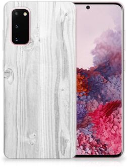 B2Ctelecom Samsung Galaxy S20 Bumper Hoesje White Wood