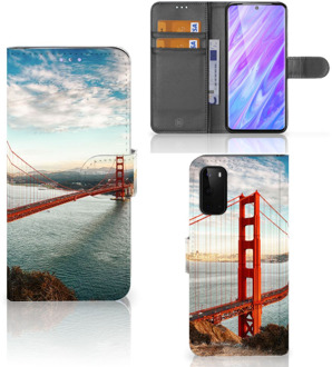 B2Ctelecom Samsung Galaxy S20 Flip Cover Golden Gate Bridge