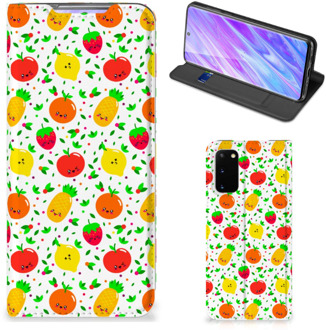 B2Ctelecom Samsung Galaxy S20 Flip Style Cover Fruits