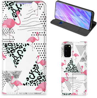 B2Ctelecom Samsung Galaxy S20 Hoesje maken Flamingo Triangle