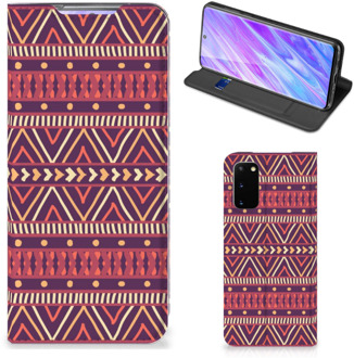 B2Ctelecom Samsung Galaxy S20 Hoesje met Magneet Aztec Purple