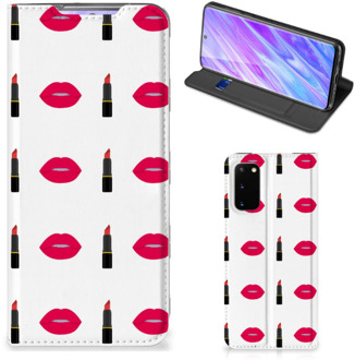 B2Ctelecom Samsung Galaxy S20 Hoesje met Magneet Lipstick Kiss