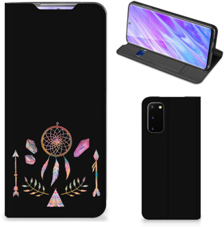 B2Ctelecom Samsung Galaxy S20 Magnet Case Boho Dreamcatcher