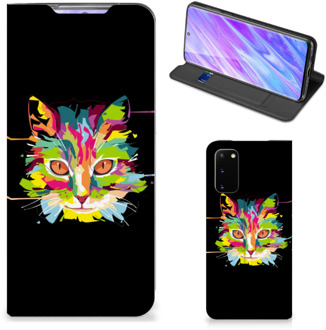 B2Ctelecom Samsung Galaxy S20 Magnet Case Cat Color