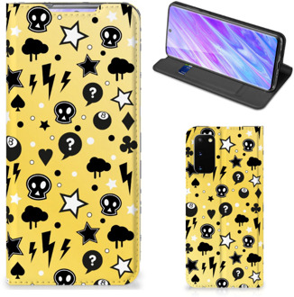 B2Ctelecom Samsung Galaxy S20 Mobiel BookCase Punk Yellow