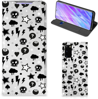 B2Ctelecom Samsung Galaxy S20 Mobiel BookCase Zilver Punk