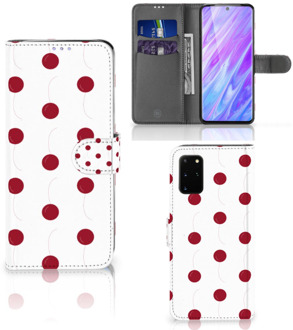 B2Ctelecom Samsung Galaxy S20 Plus Book Cover Cherries