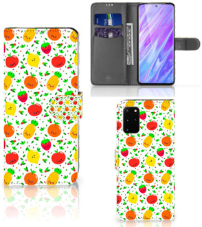 B2Ctelecom Samsung Galaxy S20+ Book Cover Fruits