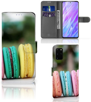 B2Ctelecom Samsung Galaxy S20 Plus Book Cover Macarons