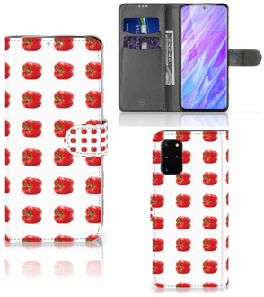 B2Ctelecom Samsung Galaxy S20+ Book Cover Paprika Red