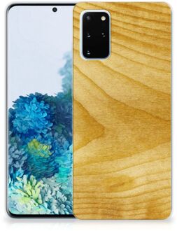 B2Ctelecom Samsung Galaxy S20 Plus Bumper Hoesje Licht Hout