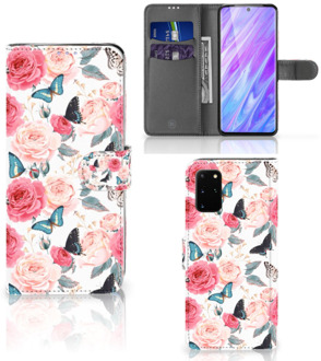 B2Ctelecom Samsung Galaxy S20+ Hoesje Butterfly Roses