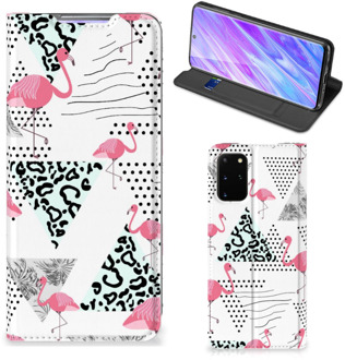 B2Ctelecom Samsung Galaxy S20+ Hoesje maken Flamingo Triangle