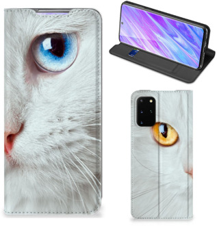 B2Ctelecom Samsung Galaxy S20+ Hoesje maken Witte Kat