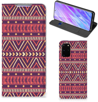 B2Ctelecom Samsung Galaxy S20 Plus Hoesje met Magneet Aztec Purple