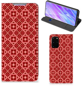 B2Ctelecom Samsung Galaxy S20+ Hoesje met Magneet Batik Red