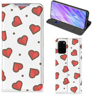 B2Ctelecom Samsung Galaxy S20 Plus Hoesje met Magneet Hearts