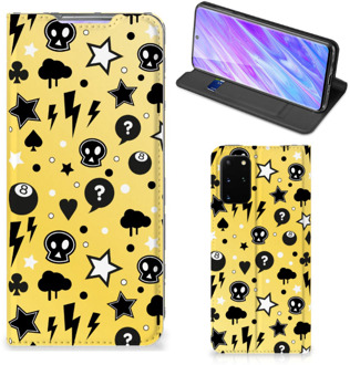 B2Ctelecom Samsung Galaxy S20 Plus Mobiel BookCase Punk Yellow