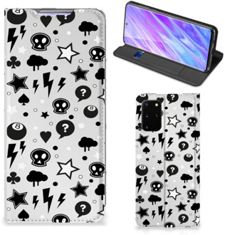 B2Ctelecom Samsung Galaxy S20 Plus Mobiel BookCase Zilver Punk