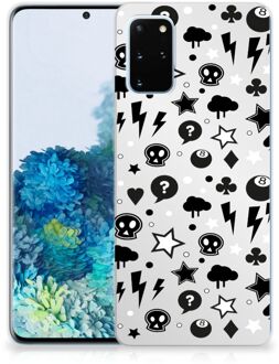 B2Ctelecom Samsung Galaxy S20 Plus Silicone Back Case Zilver Punk