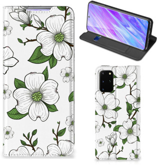 B2Ctelecom Samsung Galaxy S20+ Smart Cover Dogwood Flowers