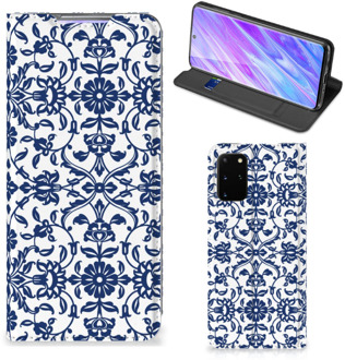 B2Ctelecom Samsung Galaxy S20 Plus Smart Cover Flower Blue