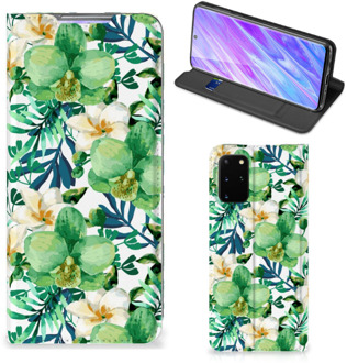 B2Ctelecom Samsung Galaxy S20 Plus Smart Cover Orchidee Groen