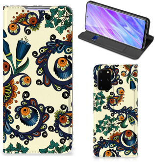 B2Ctelecom Samsung Galaxy S20 Plus Telefoon Hoesje Barok Flower