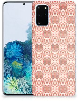 B2Ctelecom Samsung Galaxy S20 Plus TPU bumper Pattern Orange