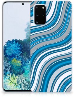 B2Ctelecom Samsung Galaxy S20 Plus TPU bumper Waves Blue