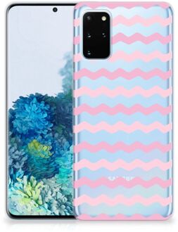 B2Ctelecom Samsung Galaxy S20 Plus TPU bumper Waves Roze