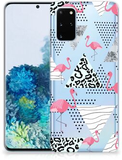 B2Ctelecom Samsung Galaxy S20 Plus TPU Hoesje Flamingo Triangle