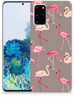 B2Ctelecom Samsung Galaxy S20 Plus TPU Hoesje Flamingo