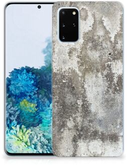 B2Ctelecom Samsung Galaxy S20 Plus TPU Siliconen Hoesje Beton Print