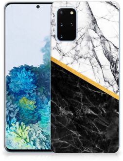 B2Ctelecom Samsung Galaxy S20 Plus TPU Siliconen Hoesje Marble White Black