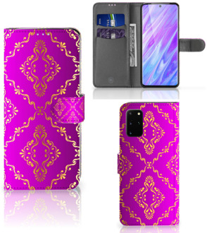 B2Ctelecom Samsung Galaxy S20 Plus Wallet Case Barok Roze