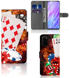 B2Ctelecom Samsung Galaxy S20 + Wallet Case met Pasjes Casino